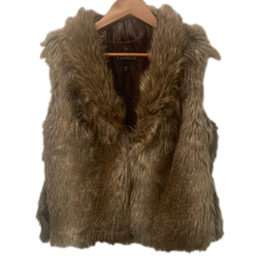 Express Size Large Faux Fur Statement Vest